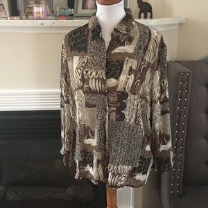 Multi Pattern Blouse